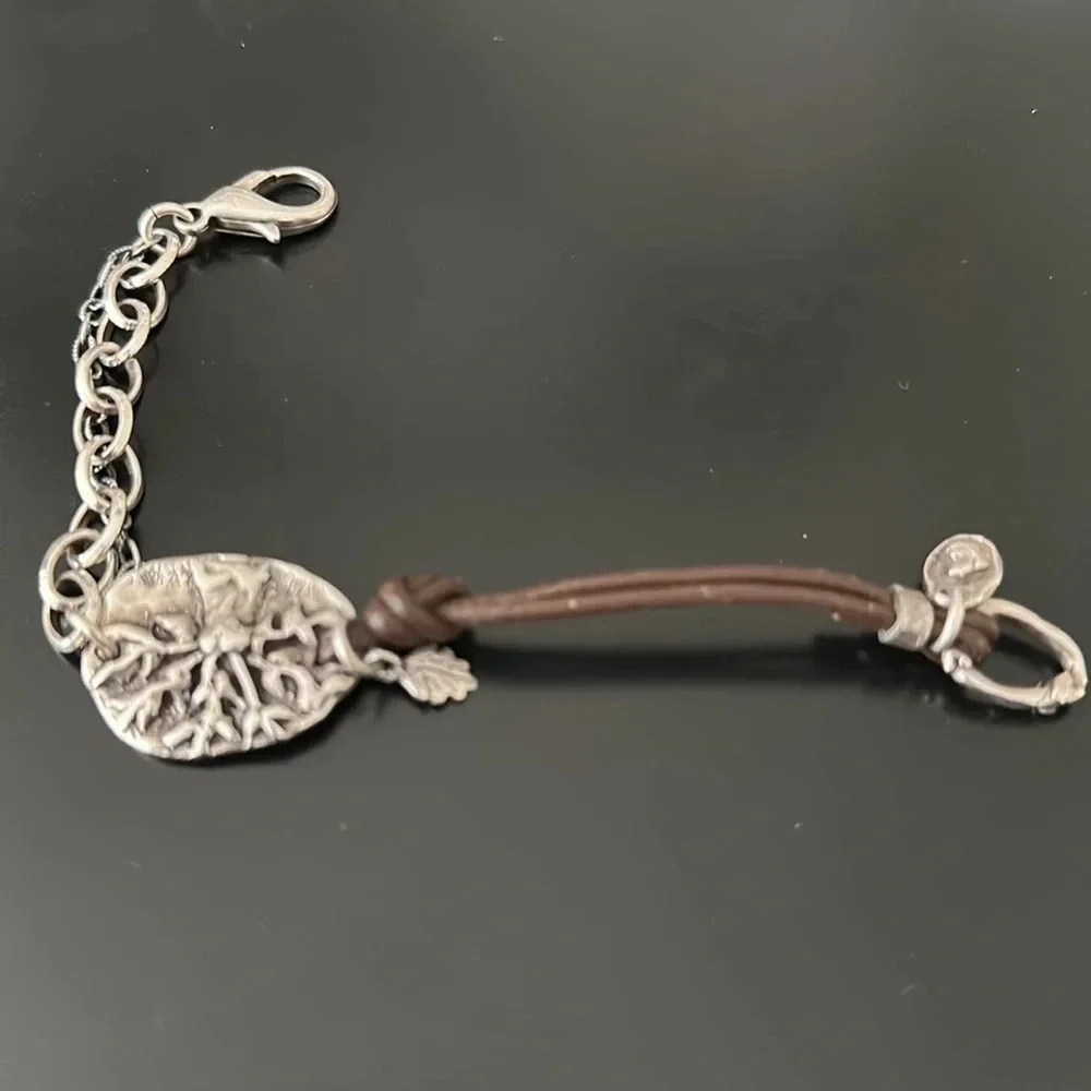 Tree of Life “Walk Boldly, Grow Wise” Bracelet, 7”, like new